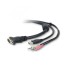 Belkin OmniView KVM Cables for SOHO Series with Audio, 6ft., USB/DVI